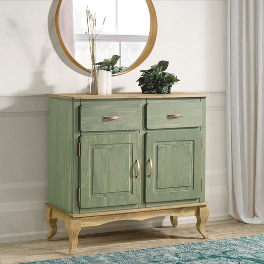 Wood Buffet Sideboard Green | Furniture Dash