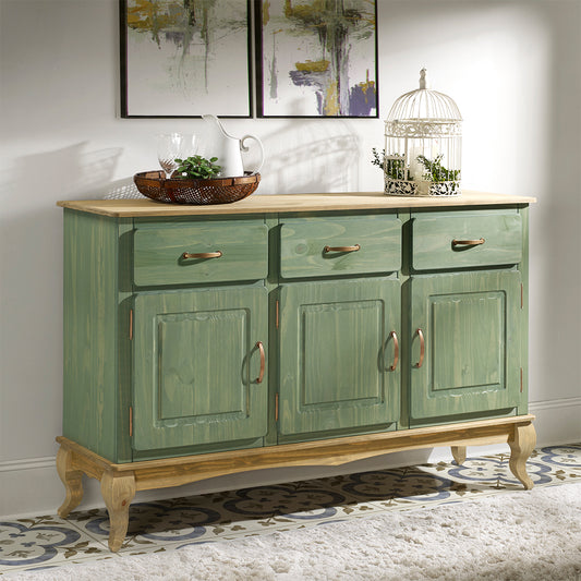 Wood Buffet Sideboard Green | Furniture Dash