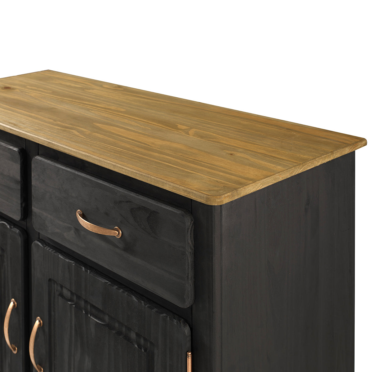 Wood Buffet Sideboard Black | Furniture Dash