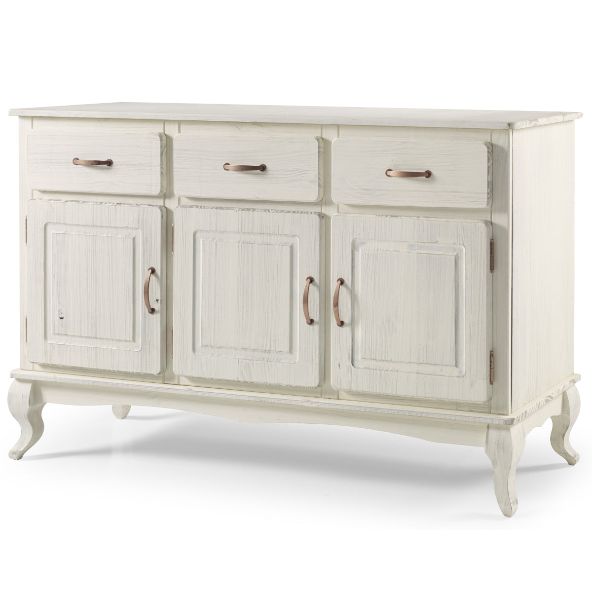 Wood Buffet Sideboard White Distressed | Furniture Dash
