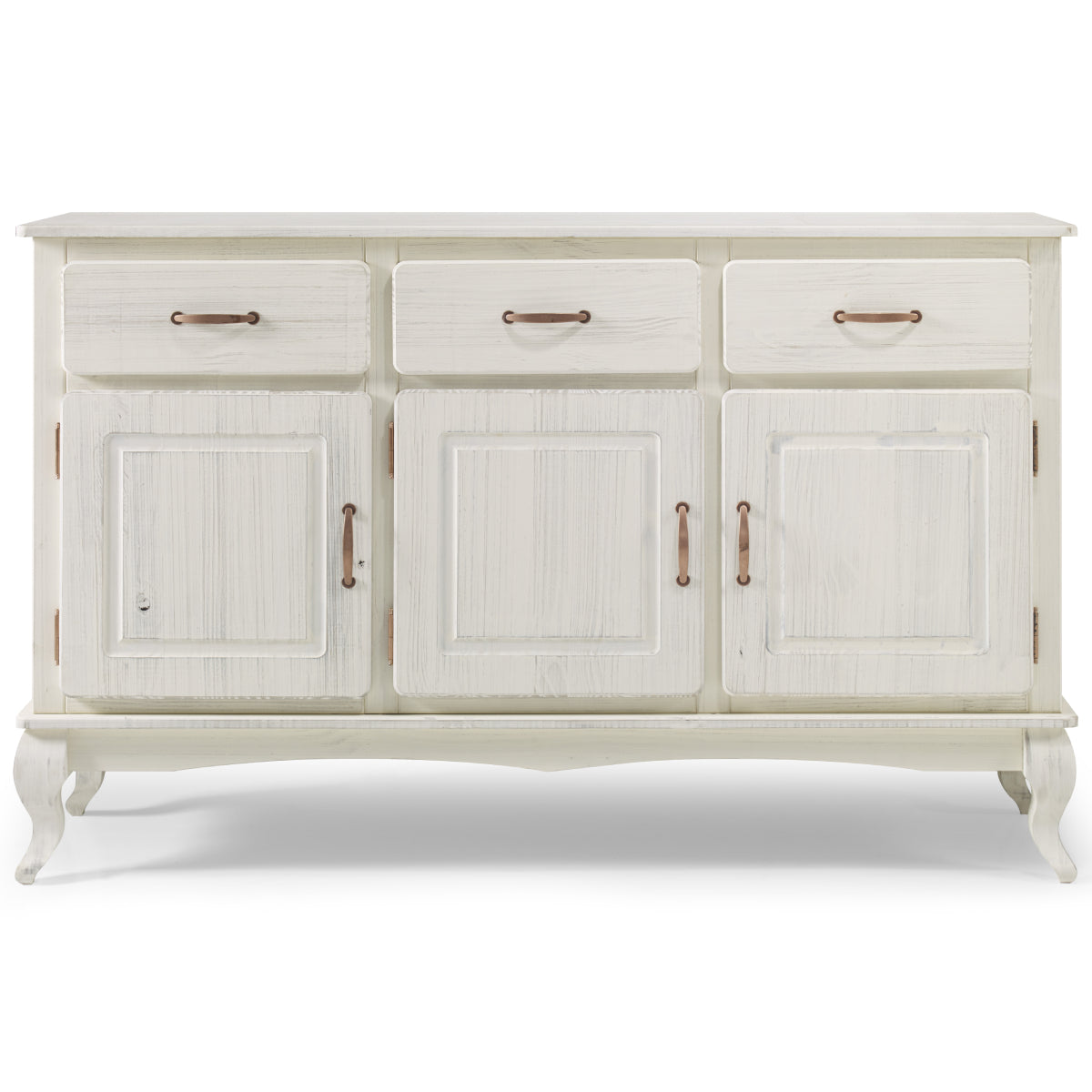 Wood Buffet Sideboard White Distressed | Furniture Dash