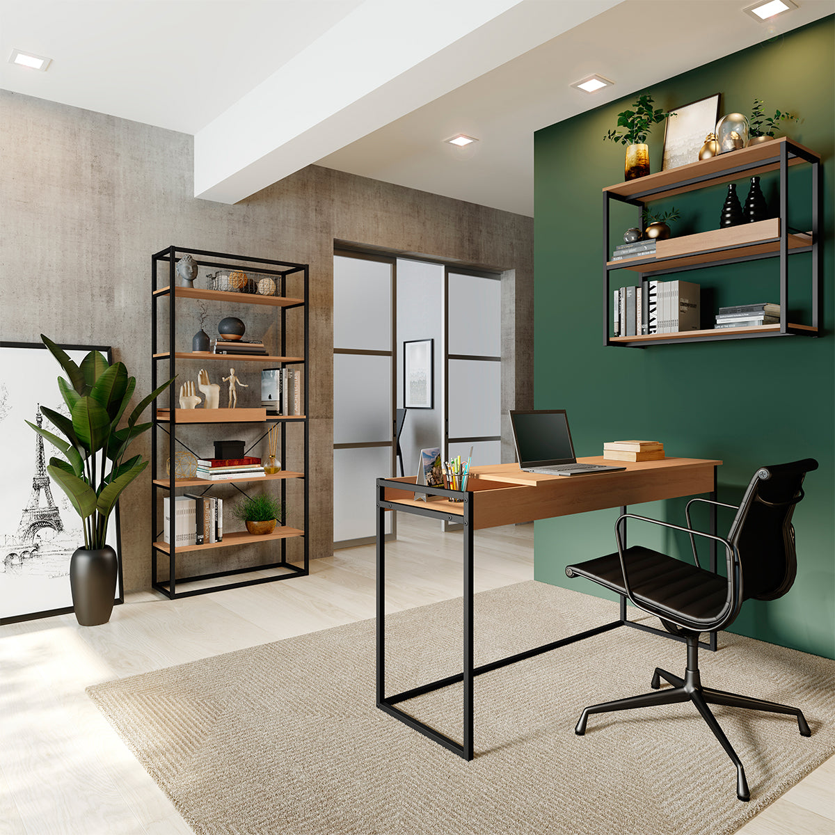 Prague Office Desk With Mirror | Furniture Dash