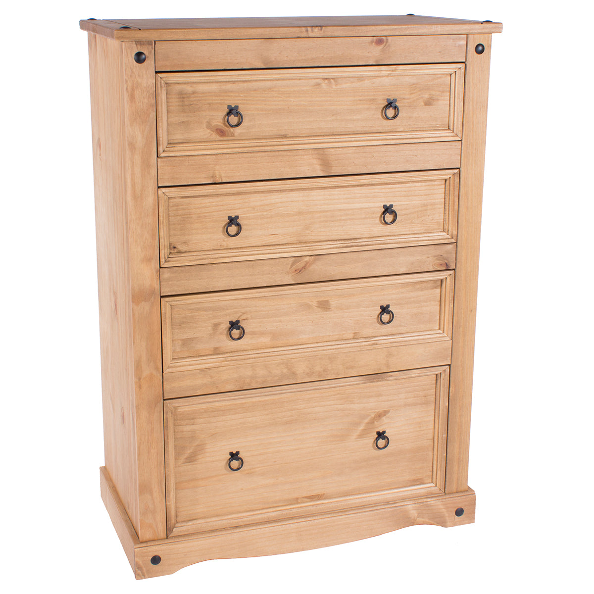 Wood Dresser 4 Drawers Chest Corona | Furniture Dash