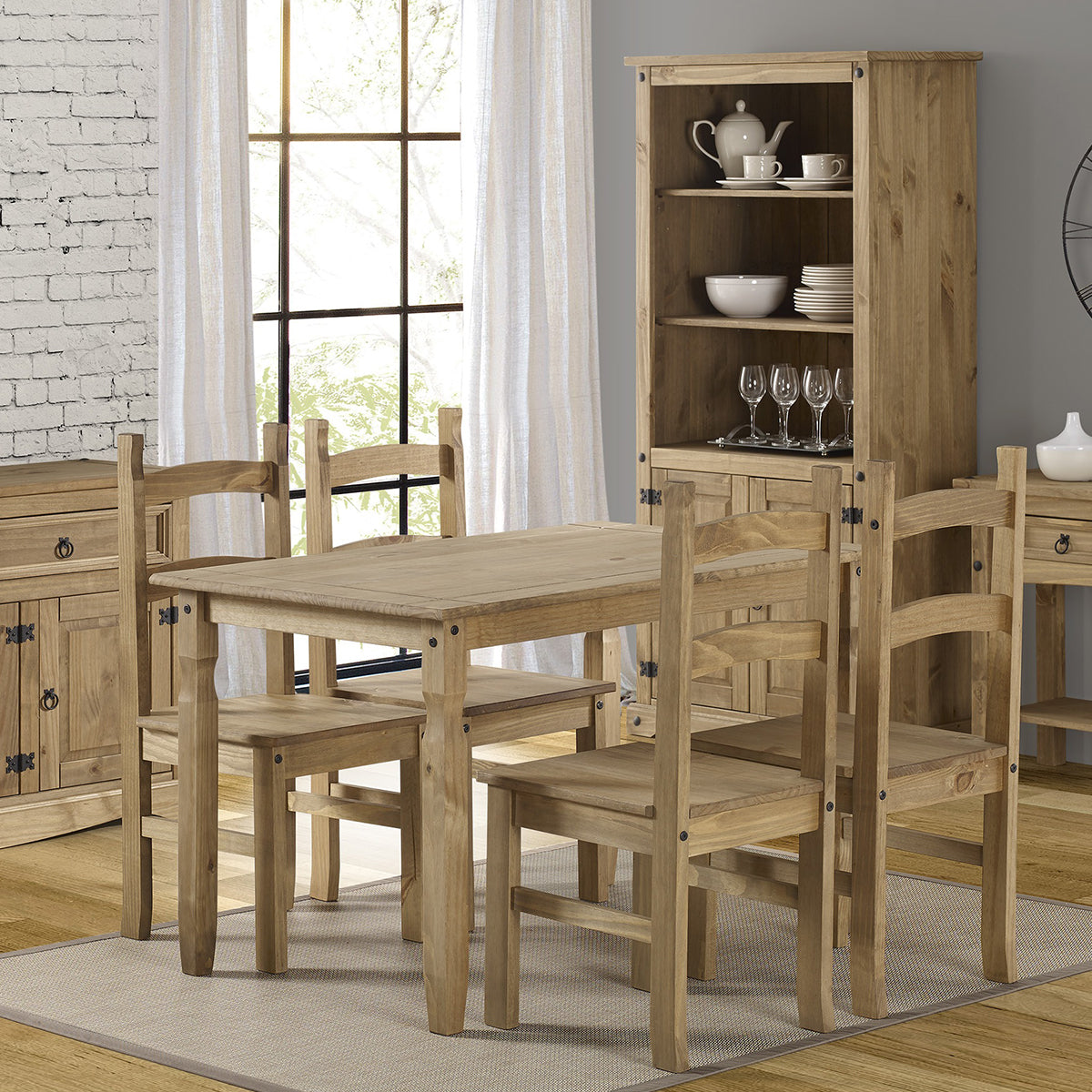 Solid Wood Dining Chair (Set of 2) Corona | Furniture Dash