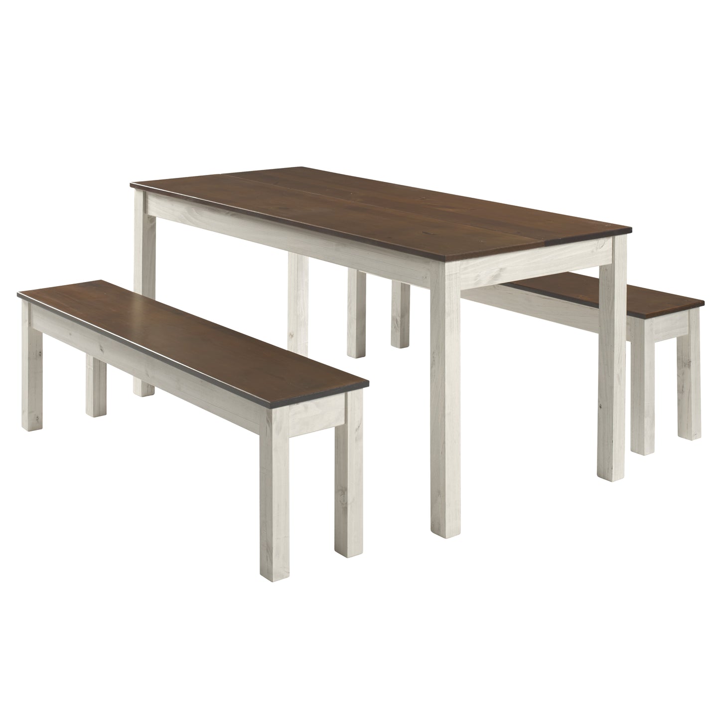 Wood Dining Table White Distressed | Furniture Dash