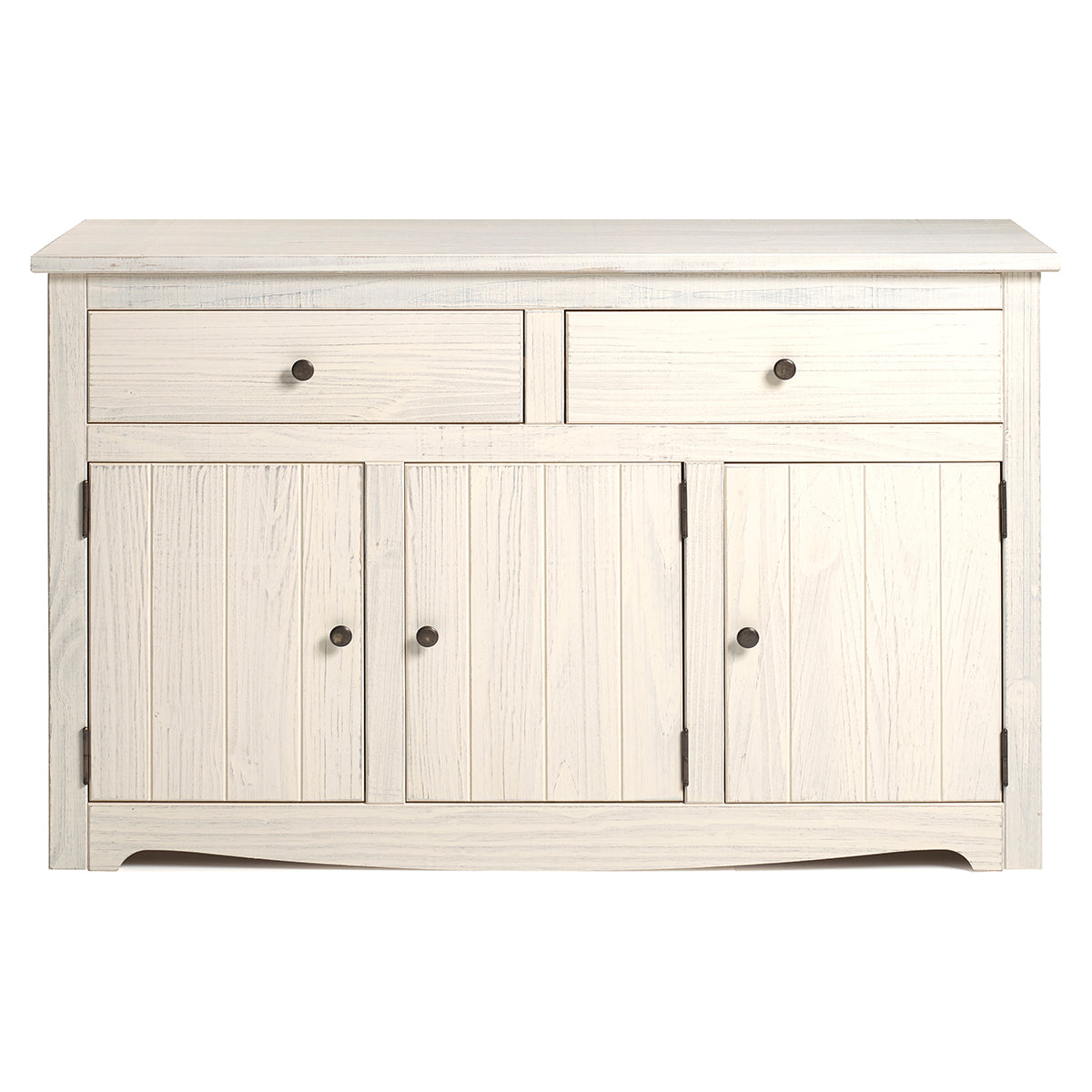 Wood Buffet Sideboard White Distressed | Furniture Dash