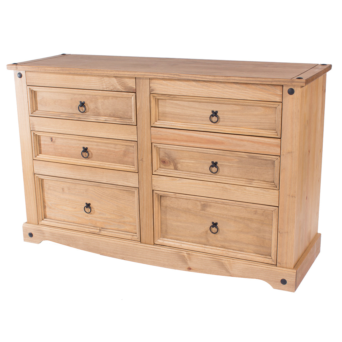 Wood Dresser 3+3 Drawers Chest Corona | Furniture Dash