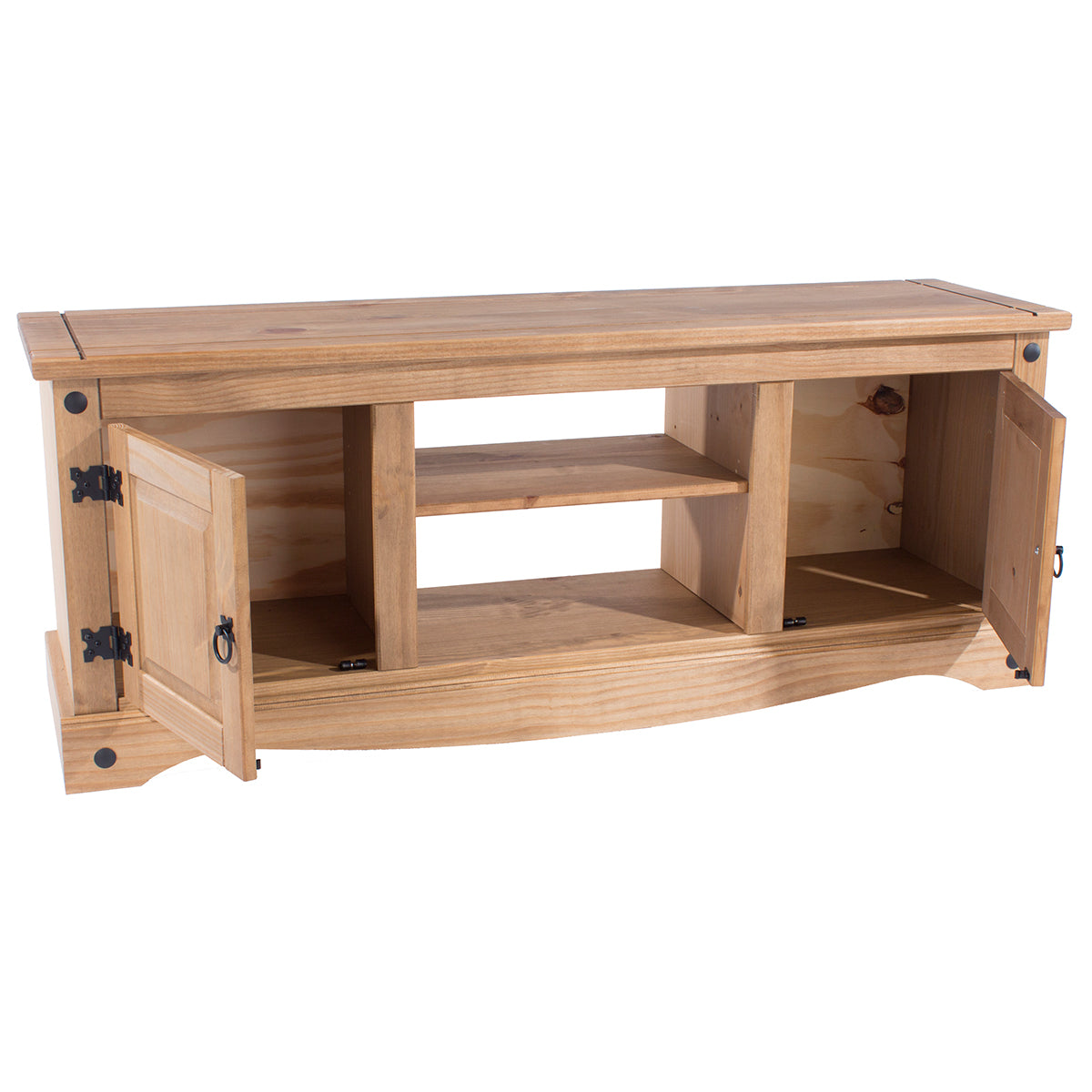 Wood TV Entertainment Stand Corona | Furniture Dash