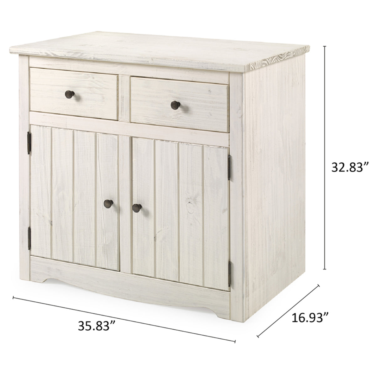 Wood Buffet Sideboard White Distressed | Furniture Dash
