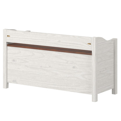 Shoe Rack and Bench White Distressed | Furniture Dash
