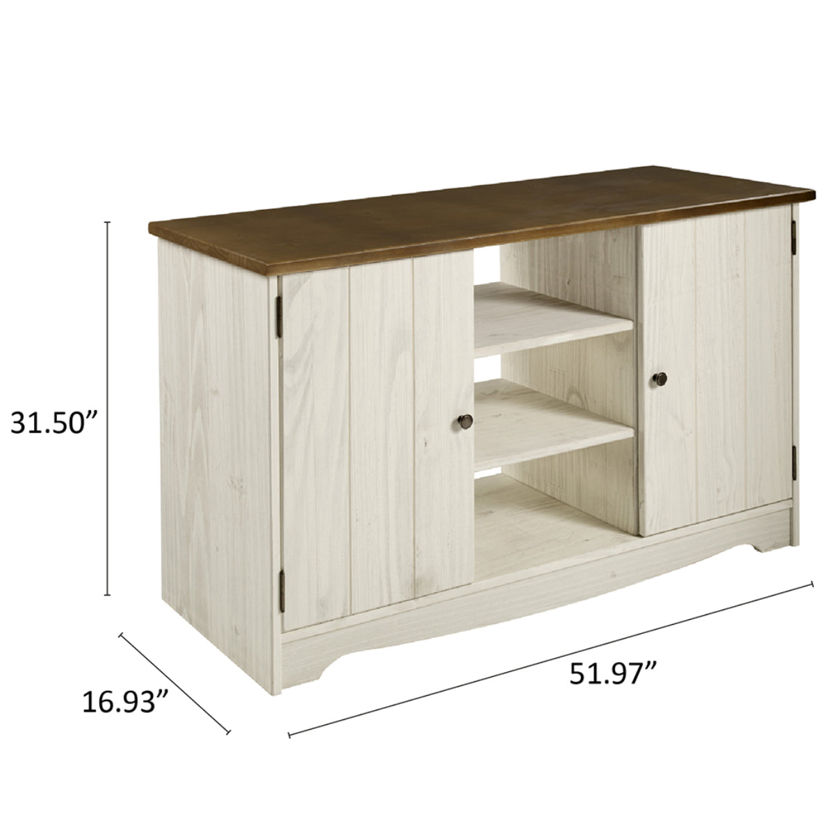 Wood Buffet Sideboard White Distressed | Furniture Dash