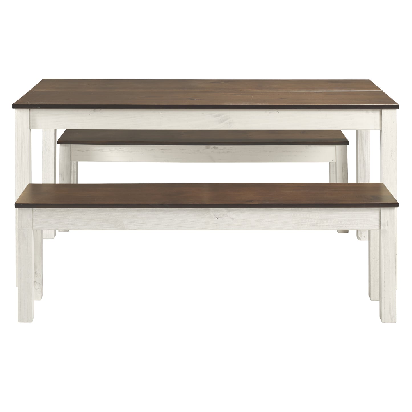 Wood Dining Table White Distressed | Furniture Dash