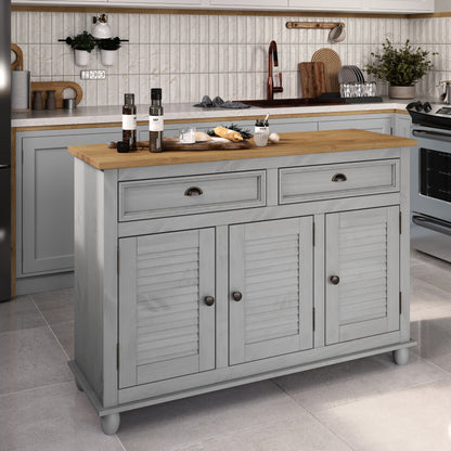 Sideboard / Kitchen Island Easy Assembly Corona Gray | Furniture Dash