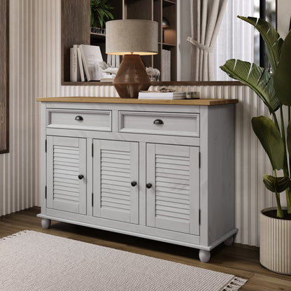 Sideboard / Kitchen Island Easy Assembly Corona Gray | Furniture Dash