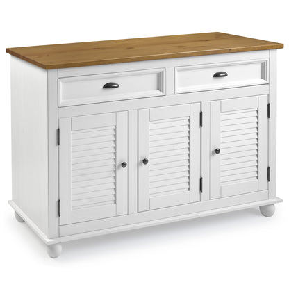 Sideboard / Kitchen Island Easy Assembly Corona Snow | Furniture Dash
