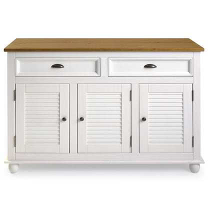 Sideboard / Kitchen Island Easy Assembly Corona Snow | Furniture Dash