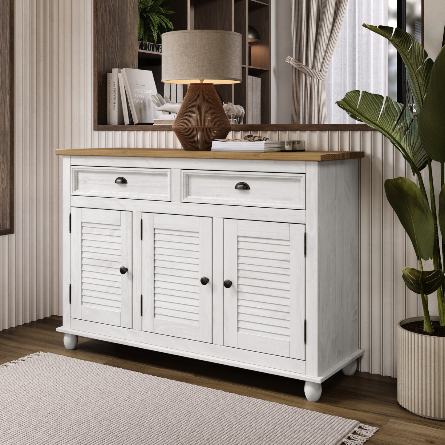 Sideboard Easy Assembly Corona Snow | Furniture Dash