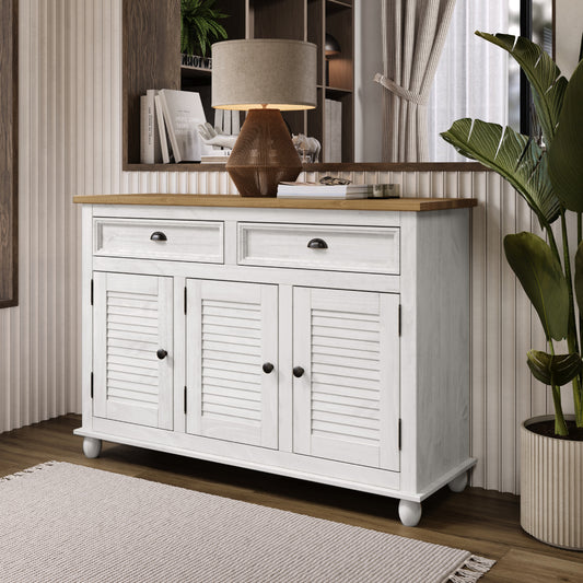 Sideboard Easy Assembly Corona Snow | Furniture Dash
