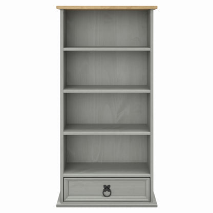 Wood Bookcase With 1 Drawer Corona Gray | Furniture Dash