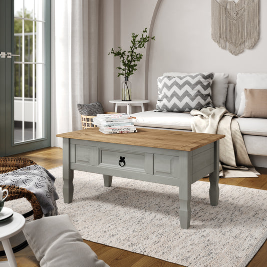 Wood Coffee Table Corona Gray | Furniture Dash