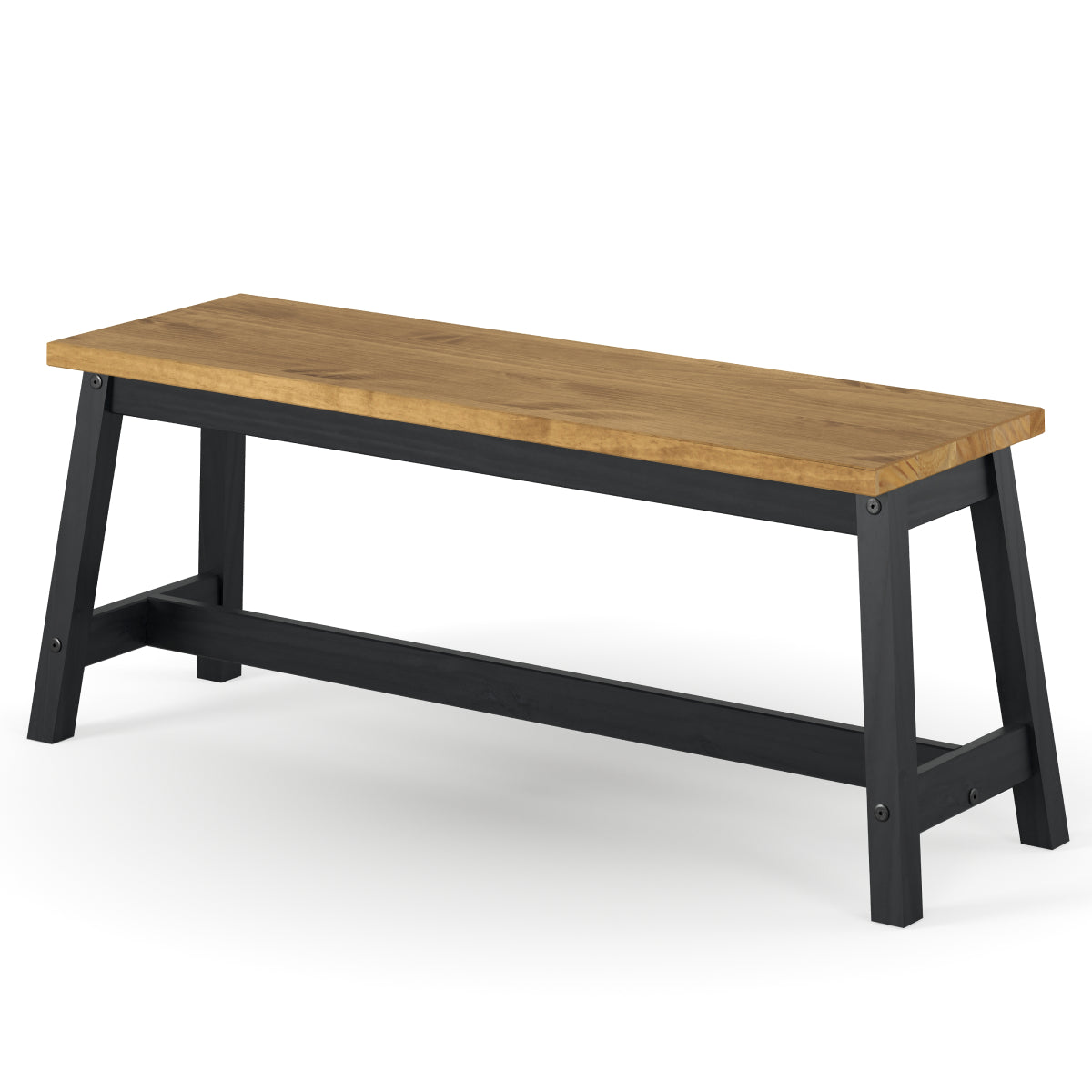 Wood Bench Corona Black | Furniture Dash