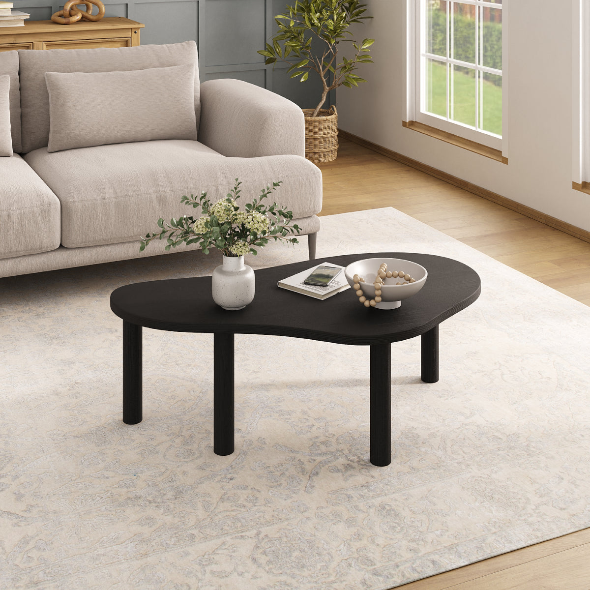 Wood Coffee Table Corona Black | Furniture Dash