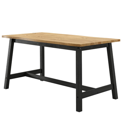 Wood Dining Table Corona Black | Furniture Dash