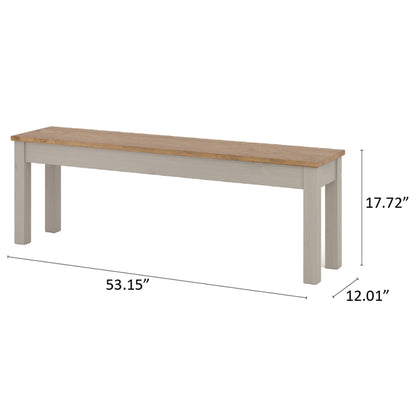 Wood Bench Corona Gray | Furniture Dash
