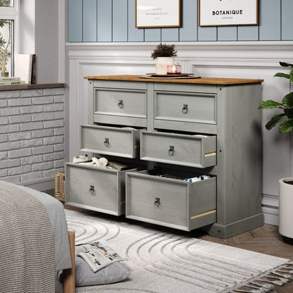 target halter dress Thalia Concave 3 Drawer Dresser, Silver Oak Internal smaller drawers space Turned Leg Grey Wash 3