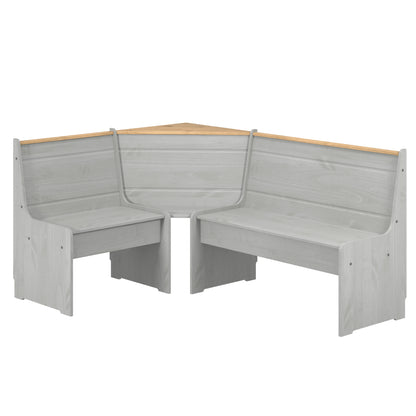 Corner Dining Set Corona Gray | Furniture Dash