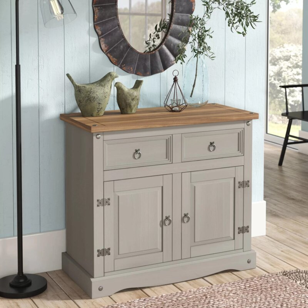 Wood Buffet Sideboard Corona Gray | Furniture Dash