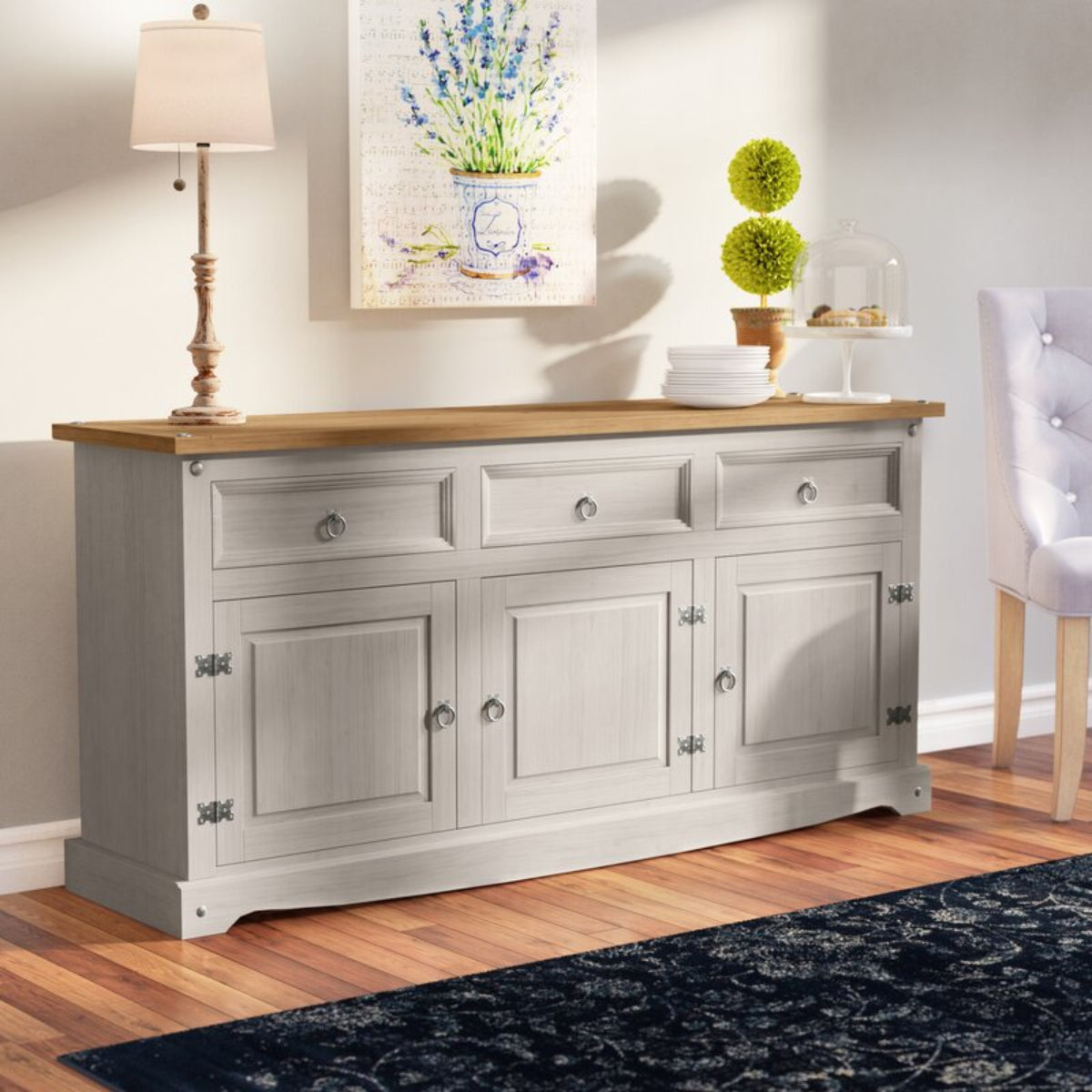 Wood Buffet Sideboard Corona Gray | Furniture Dash