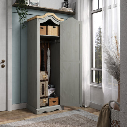 Hall Armoire Corona Gray | Furniture Dash