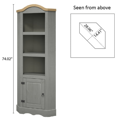 Corner Shelf Corona Gray | Furniture Dash