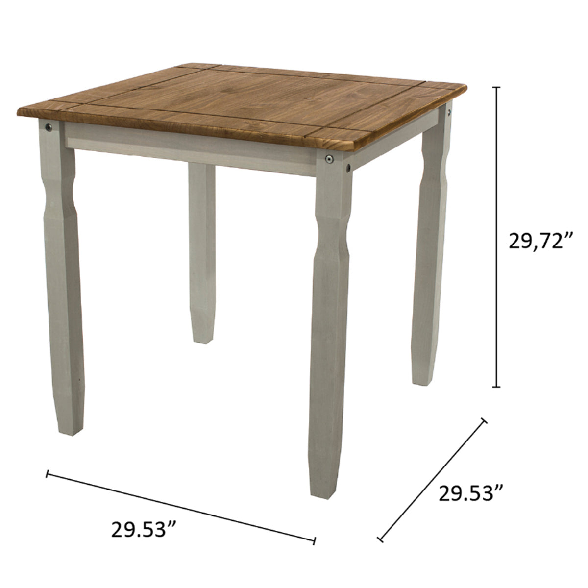 Wood Dining Table Corona Gray | Furniture Dash