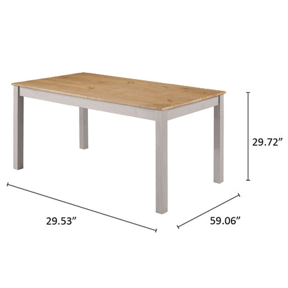 Wood Dining Table Corona Gray | Furniture Dash