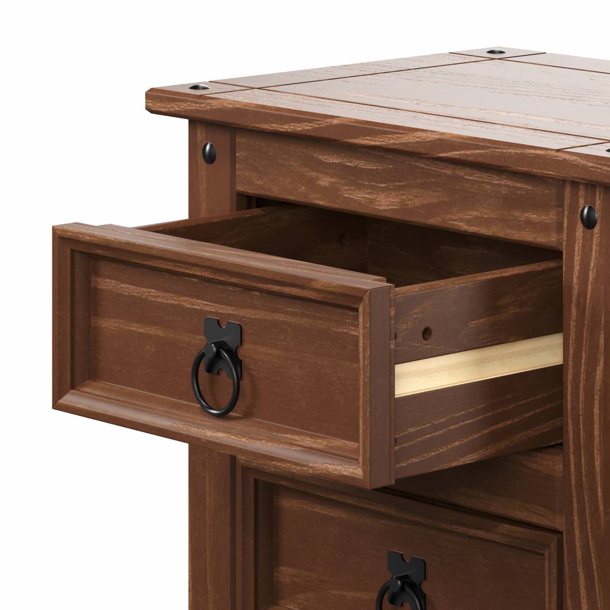 Wood Nightstand 3 Drawers Woodland | Furniture Dash