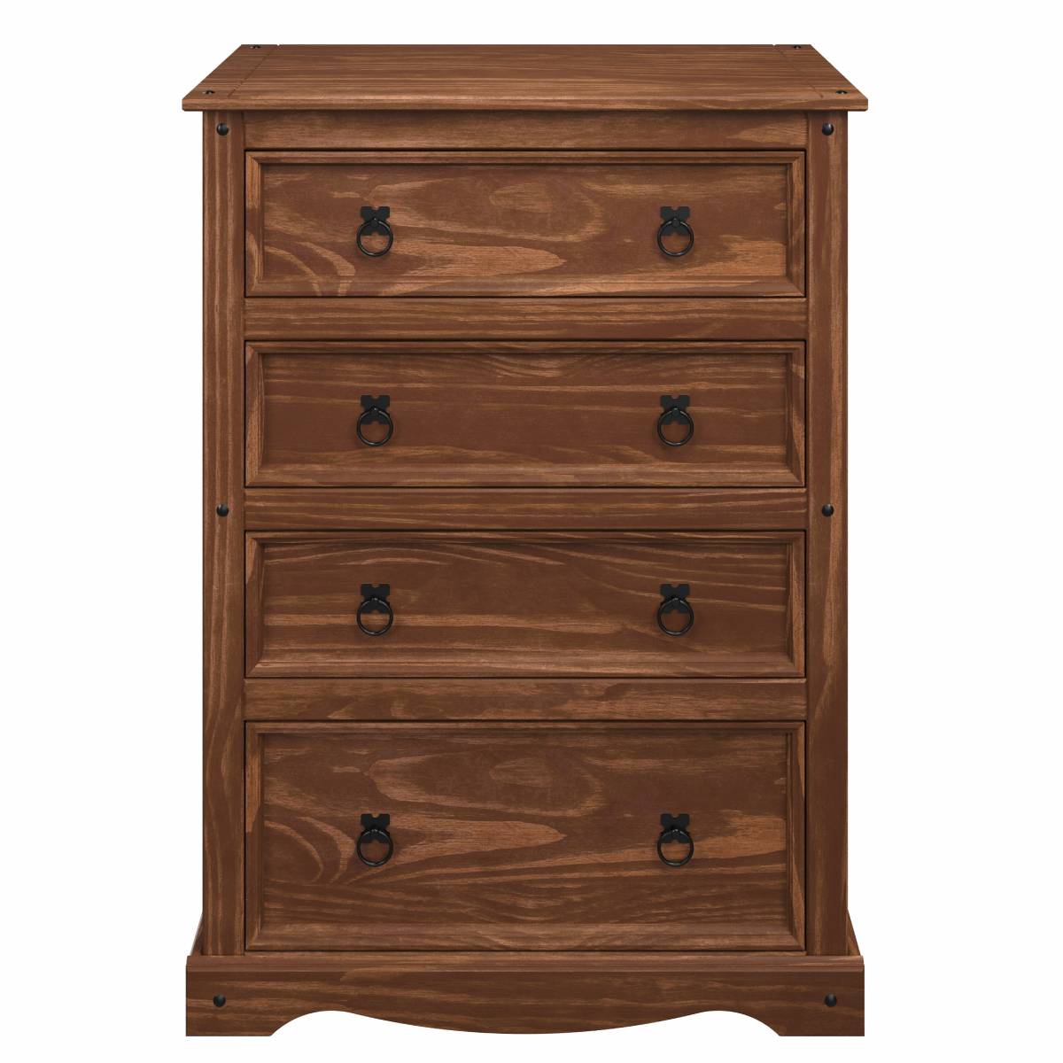 Wood Dresser 4 Drawers Chest Woodland | Furniture Dash