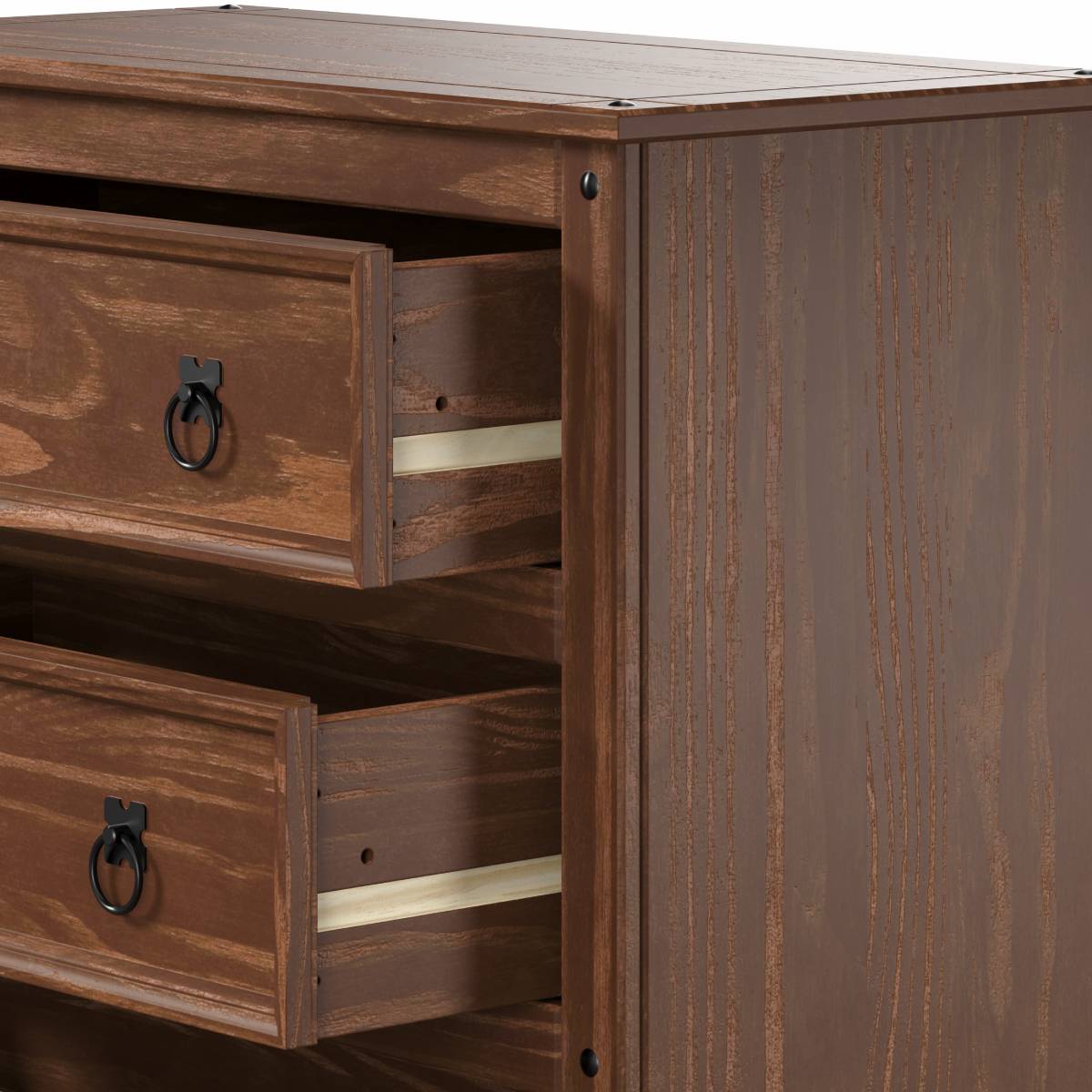 Wood Dresser 4 Drawers Chest Woodland | Furniture Dash