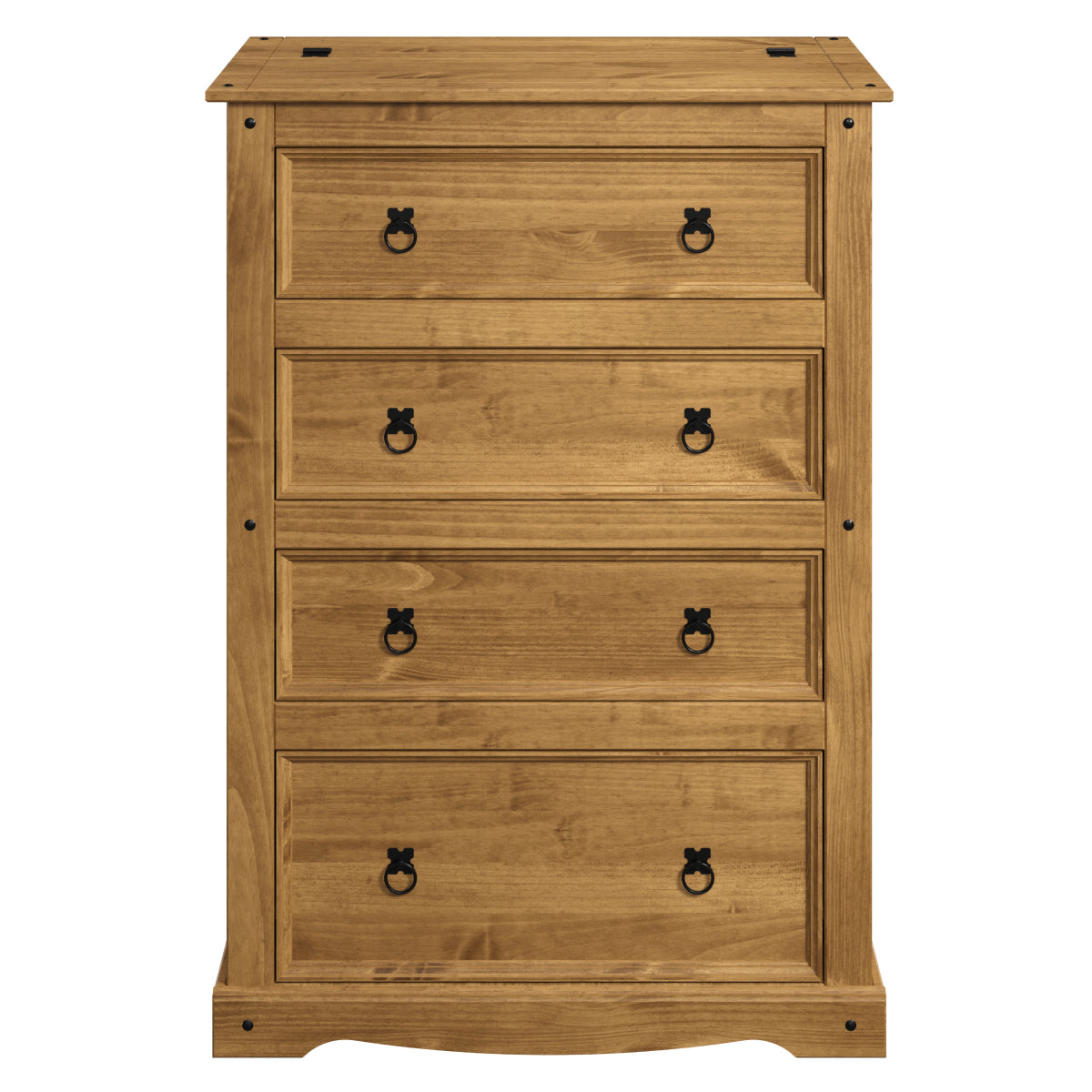 Wood Dresser 4 Drawers Chest Corona | Furniture Dash