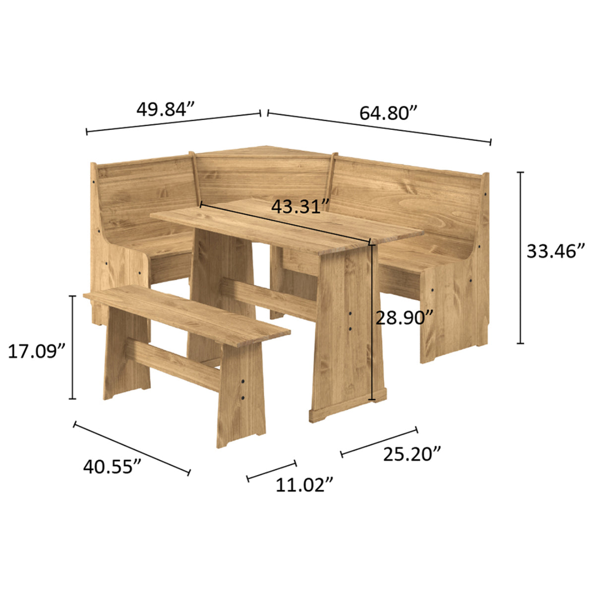 Corner Dining Set Corona | Furniture Dash