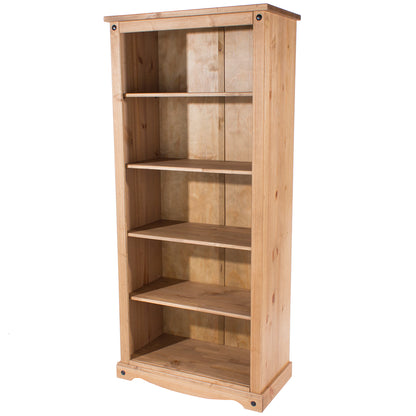 Wood Bookcase 5 Shelf Corona | Furniture Dash