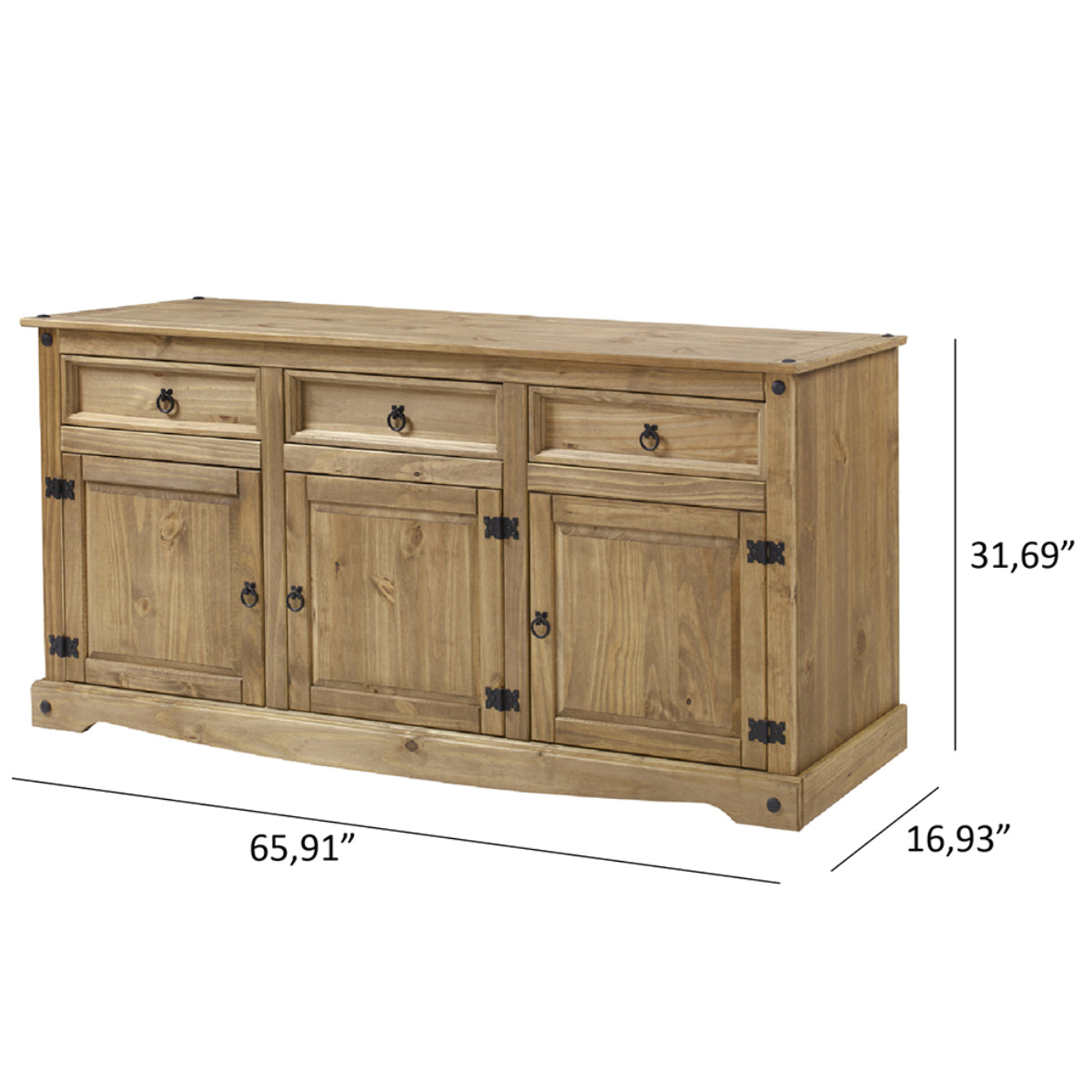 Wood Buffet Sideboard Corona | Furniture Dash