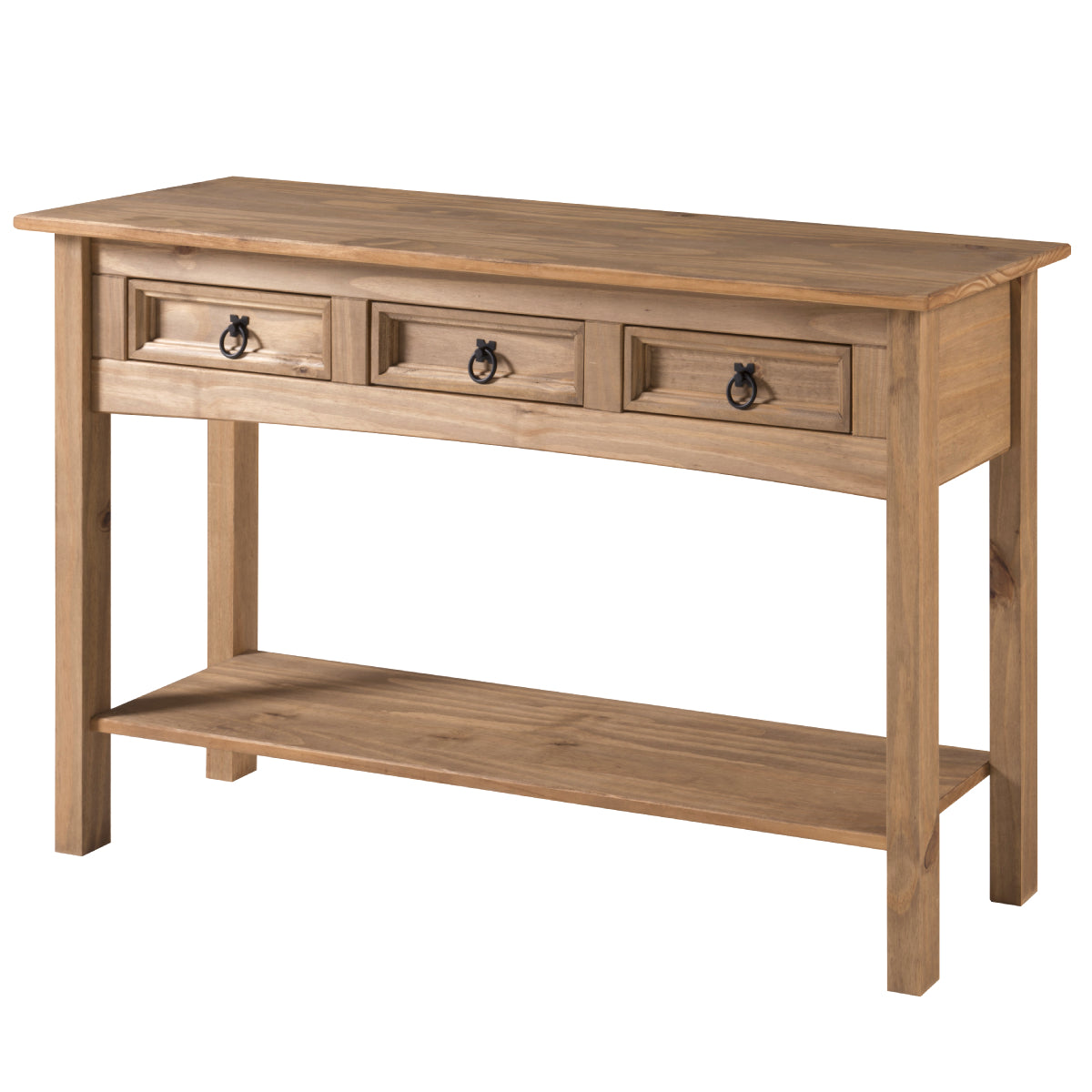 Wood Hall Table Console 3 Drawers Corona | Furniture Dash