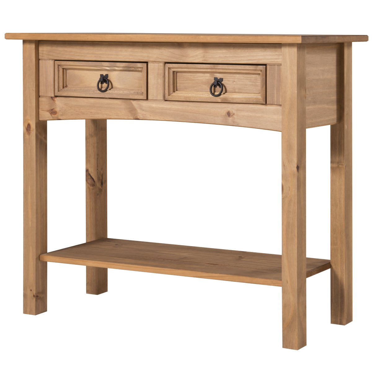 Wood Hall Table Console 2 Drawers Corona | Furniture Dash