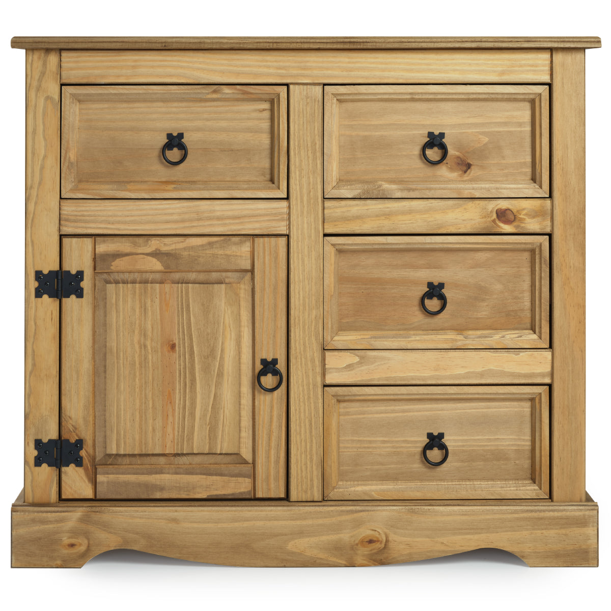 Wood Buffet Sideboard 1 Door 4 Drawers Corona | Furniture Dash