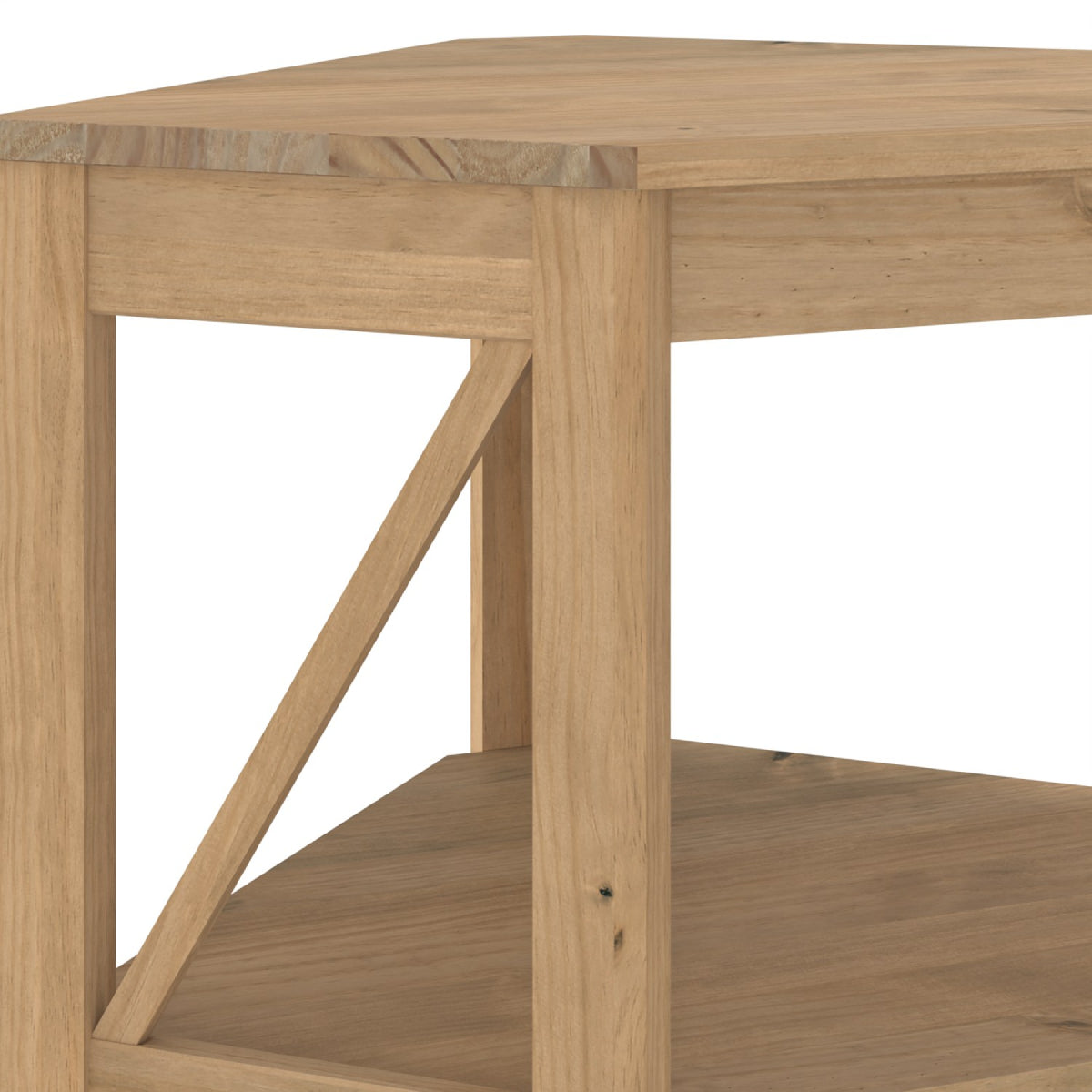Wood Corner Bookcase 4 Shelf Corona | Furniture Dash