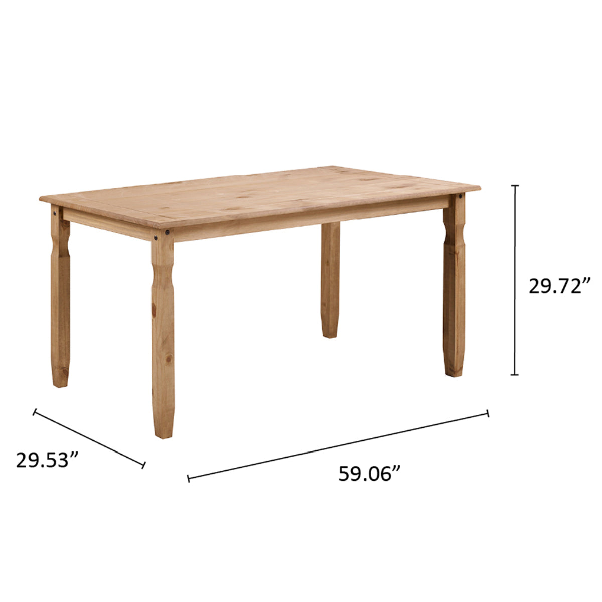 Wood Dining Table Corona | Furniture Dash