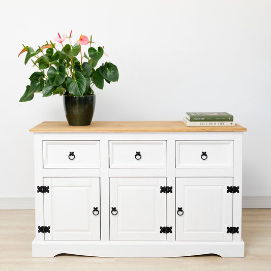 Wood Buffet Sideboard Corona Snow | Furniture Dash