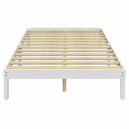 Wood Frame Full Size Bed Corona Snow | Furniture Dash